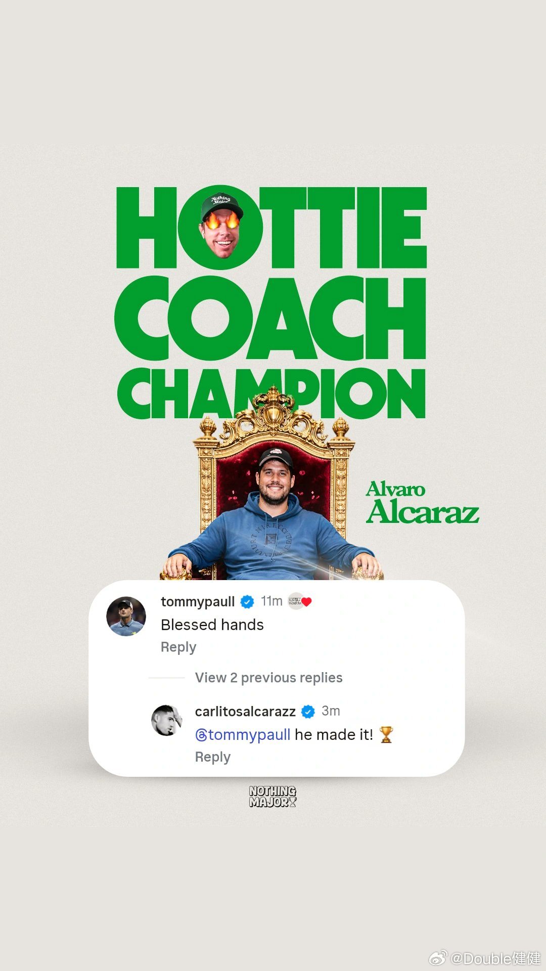 你们觉得帅不帅？阿尔卡拉斯的哥哥Álvaro Alcaraz被网友评为“ATP年