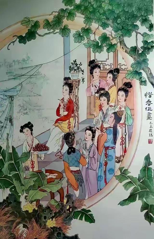 红楼梦仕女年画欣赏