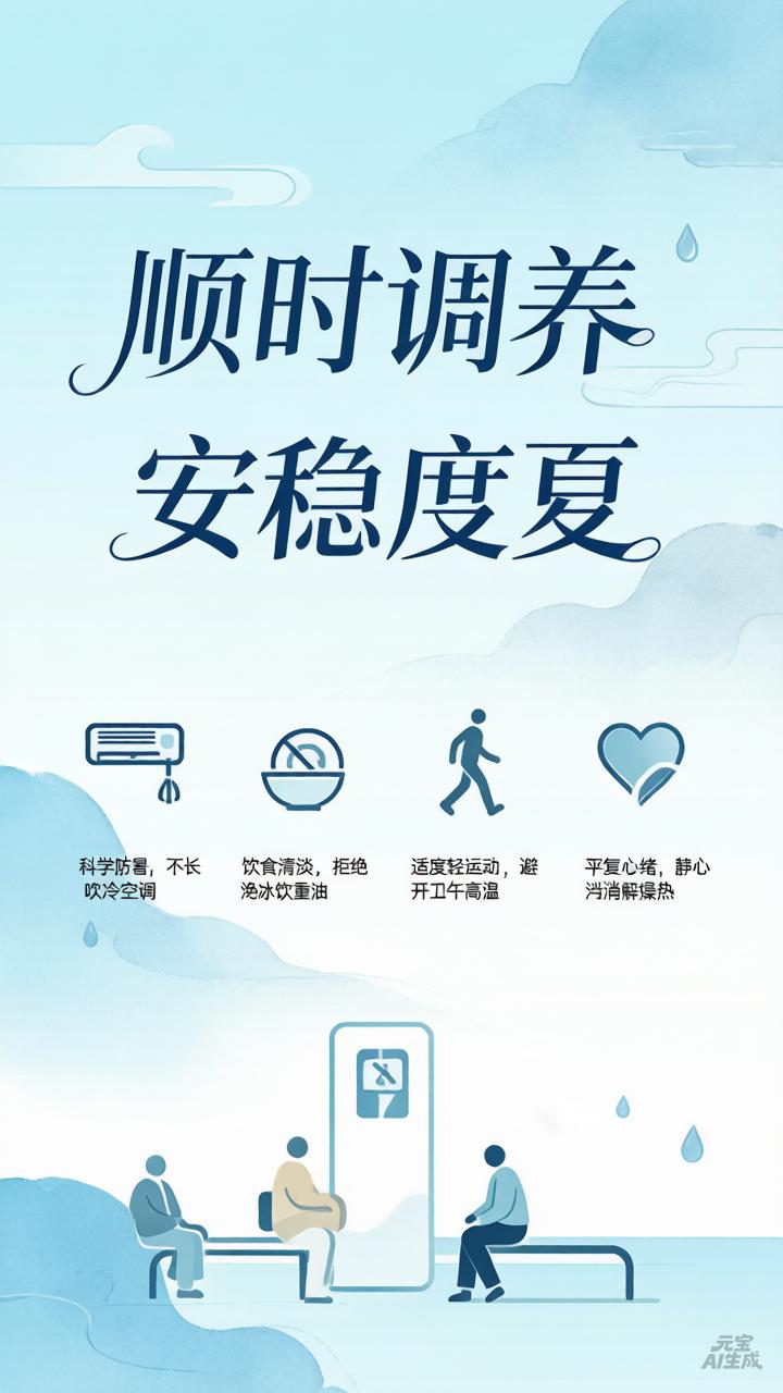 4个三伏养生要点！顺时调养安稳度夏
 
今早路过马缨路地铁站安检口，看见十几位大