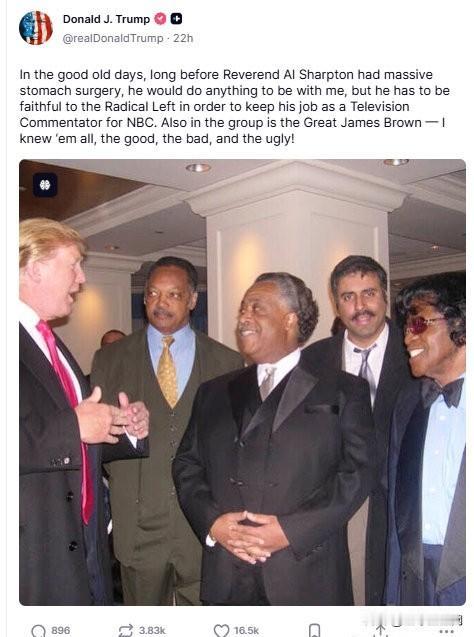 【黄金时代】川普回忆，在他没当总统的“过去的好日子”里，所有现在反对他的人也是他