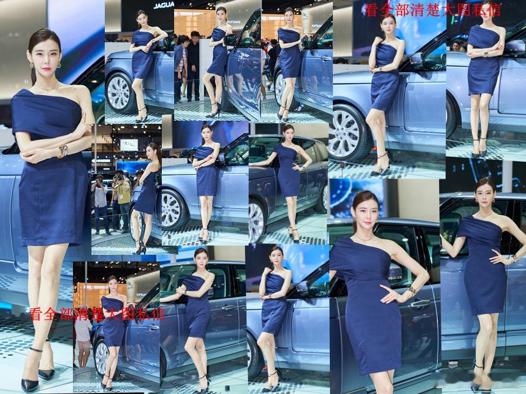 蓝裙肉丝车模..原图私信拿~ ​​​
