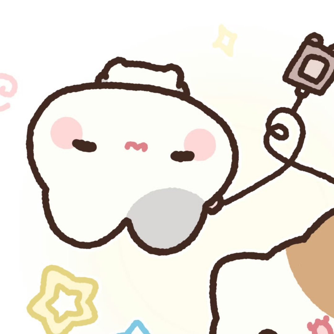 ε(*･ω･)_/ﾟ:･☆   cr:呆呆摊宝#可爱头像##情头# ​​​