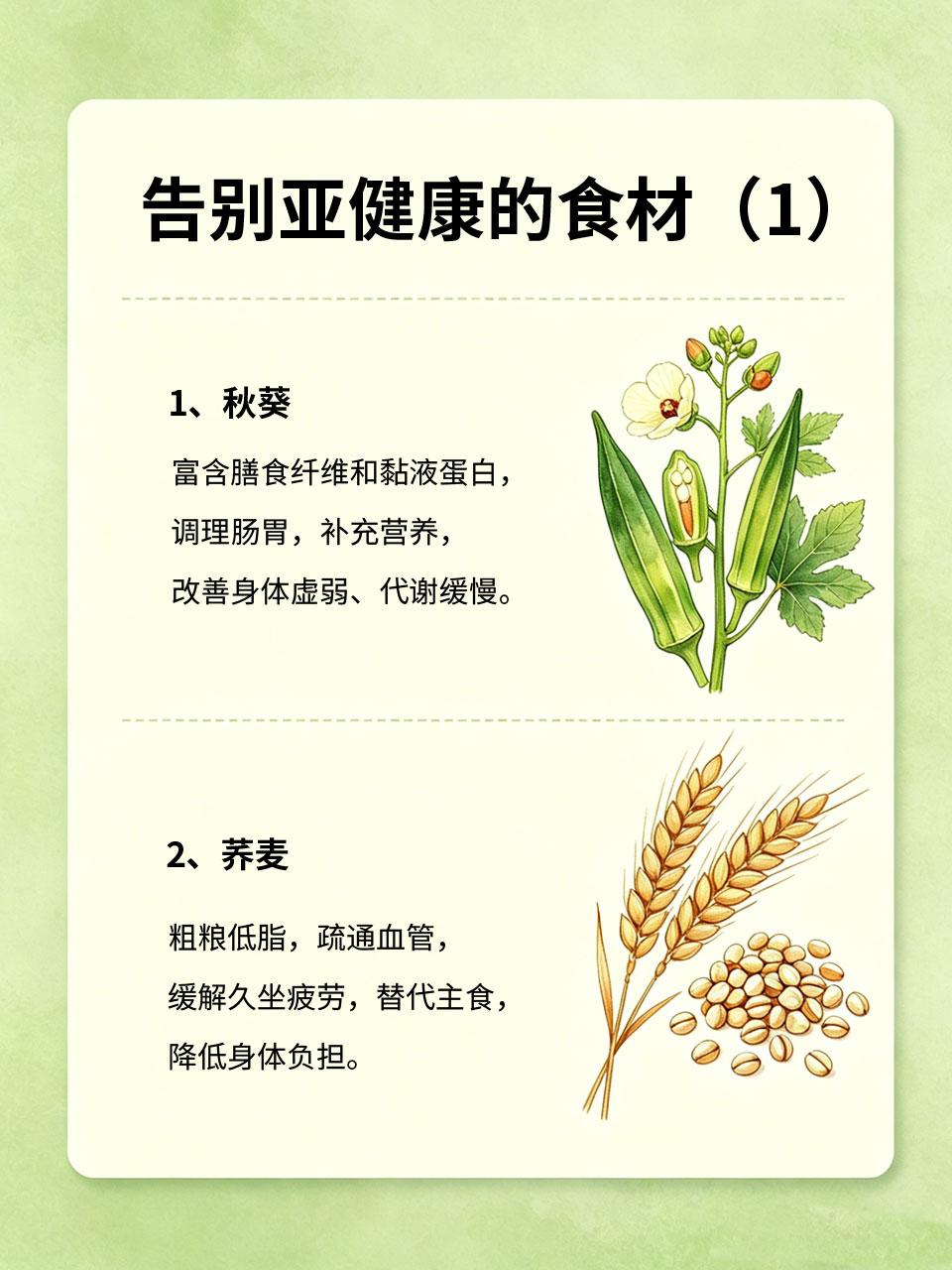 告别亚健康，从每天吃对食物开始
当代人久坐、熬夜、饮食不规律🪑，普遍处于亚健康