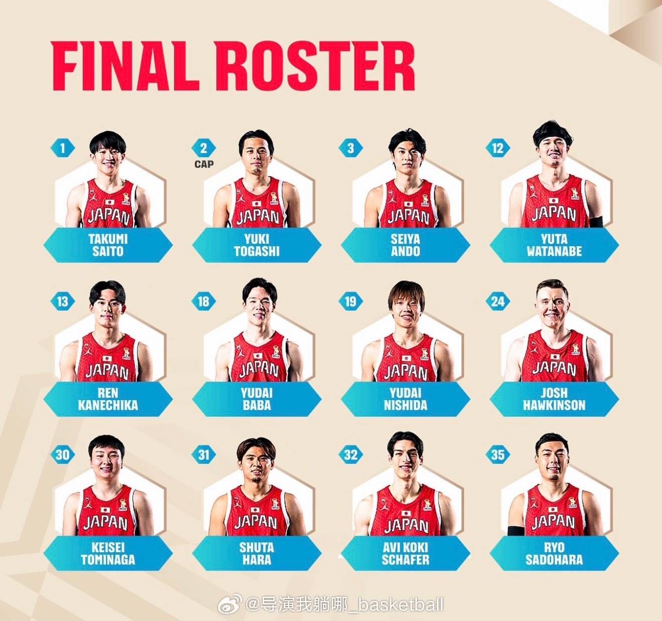 日本男篮这个教练有点意思，他们在对阵韩国的比赛中重新启用了归化球员霍金森，他们的