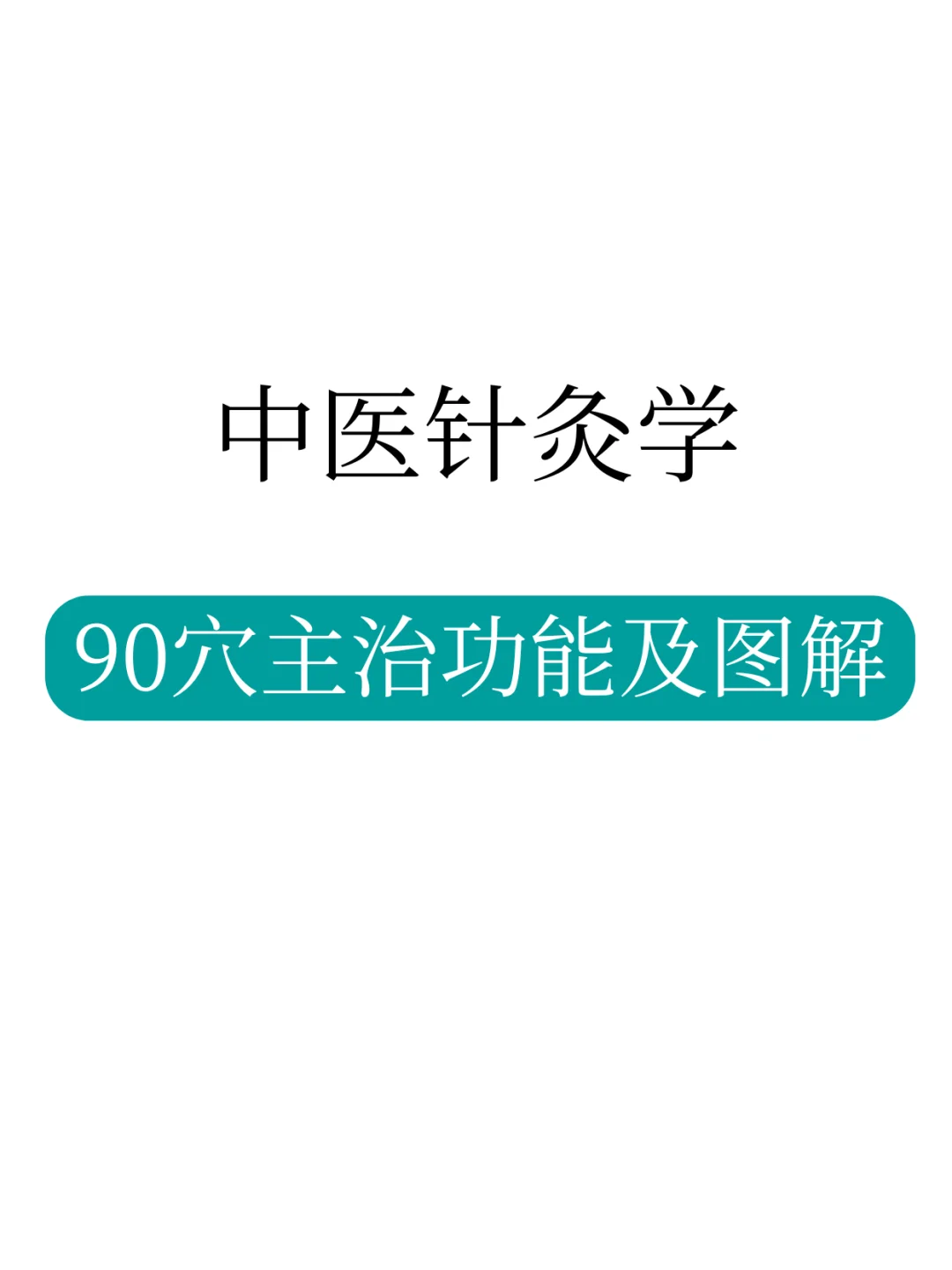 别再说你学不会针灸穴位啦！高清图解教你！