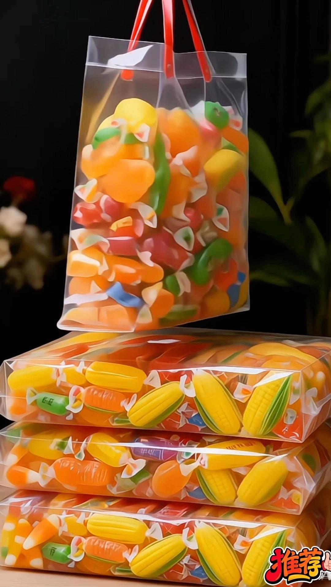 家人们，咱们这个到手三斤软糖～高粱饴橘子味＋ 玉米味！