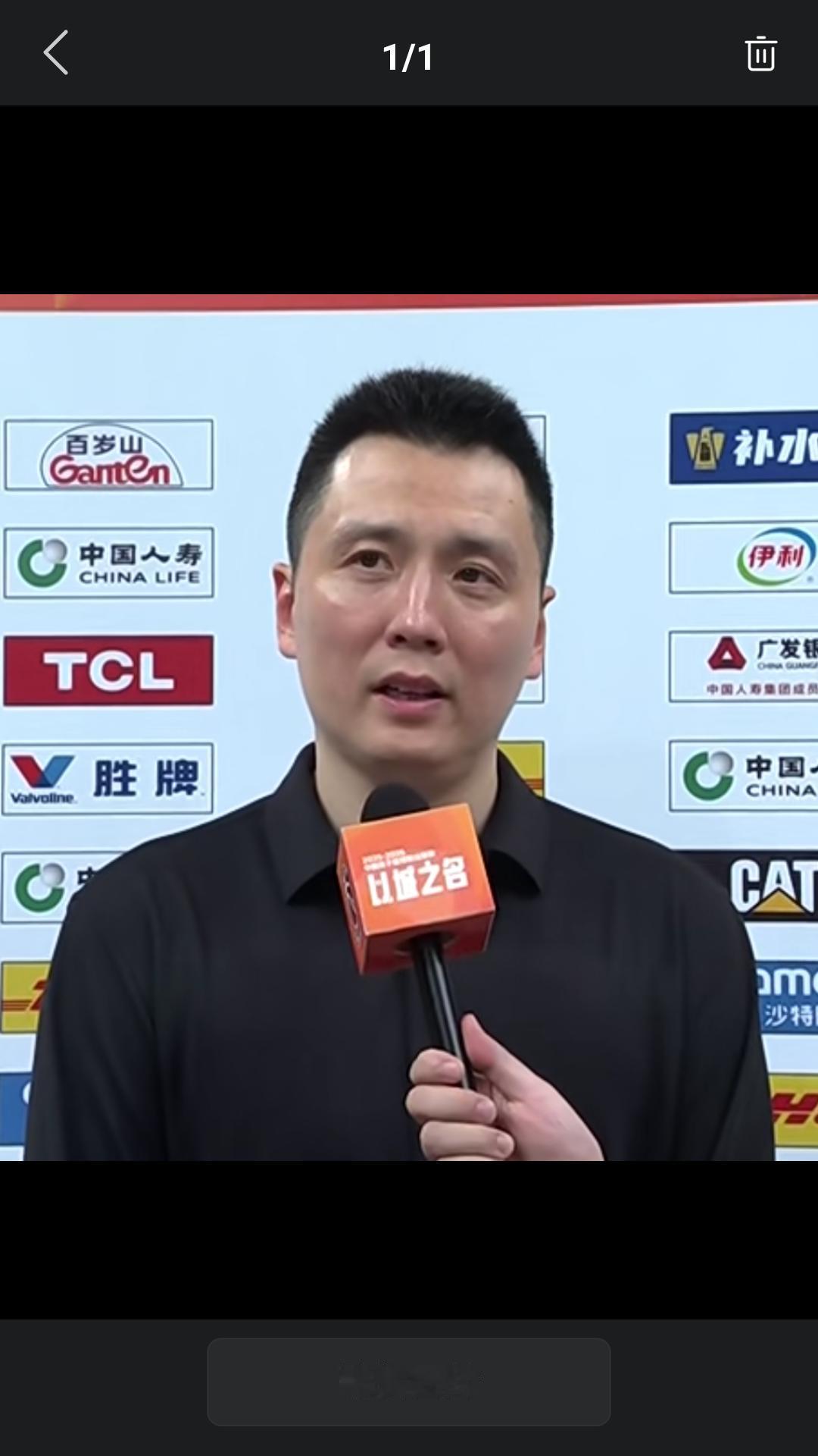 【昨晚上海久事客场大胜卫冕冠军浙江广厦，用一场酣畅淋漓的胜利拿到冠军点。】赛后上