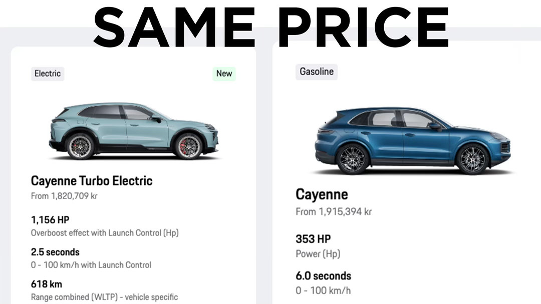 同样的价格，你们选择哪个嘞电车出海大v聊车保时捷