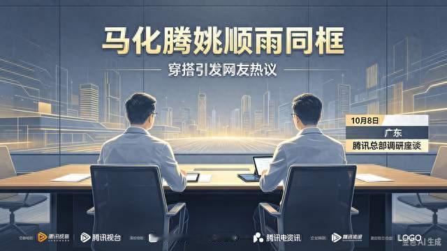 马化腾姚顺雨同框，穿搭引发网友热议