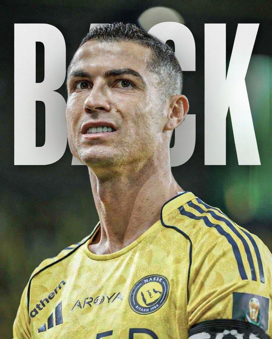 罗马诺：C罗确定复出，明天将代表利雅得胜利出战对阵哈萨征服的比赛。C罗连续缺席三