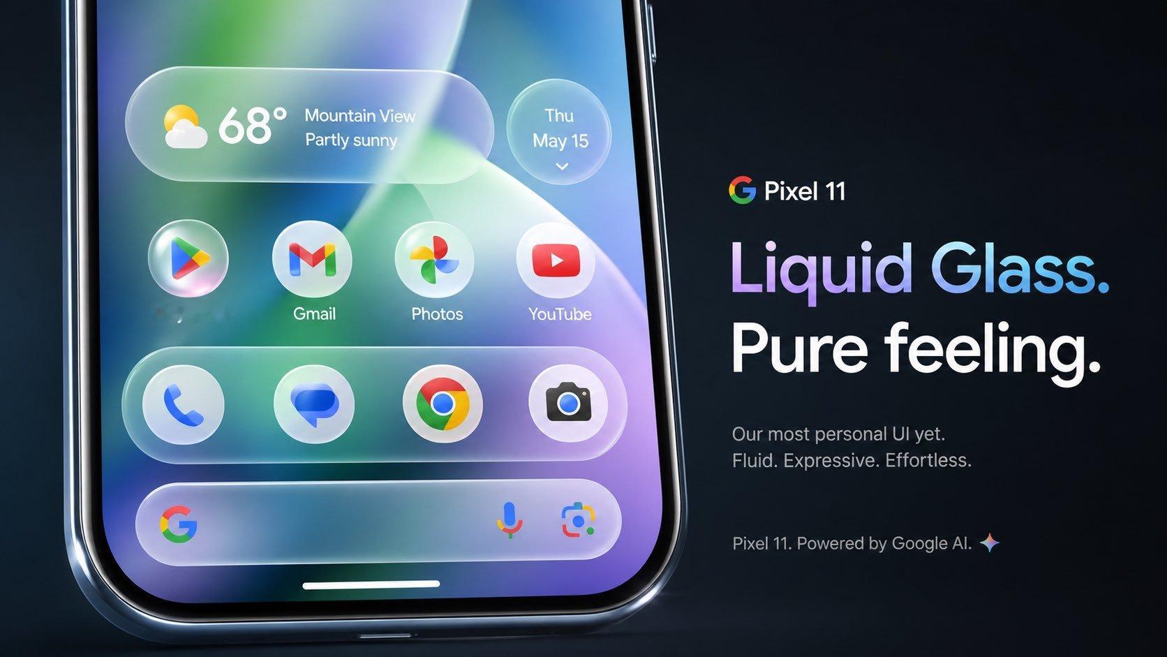 【Google 表示 Pixel 手机不会推出 Apple 的 Liquid G