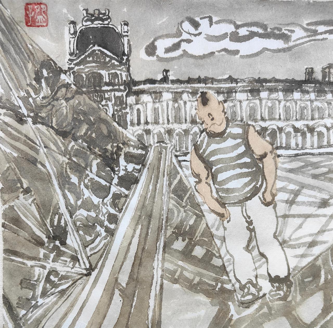 碗子的潜意识水墨《心游系列No1》