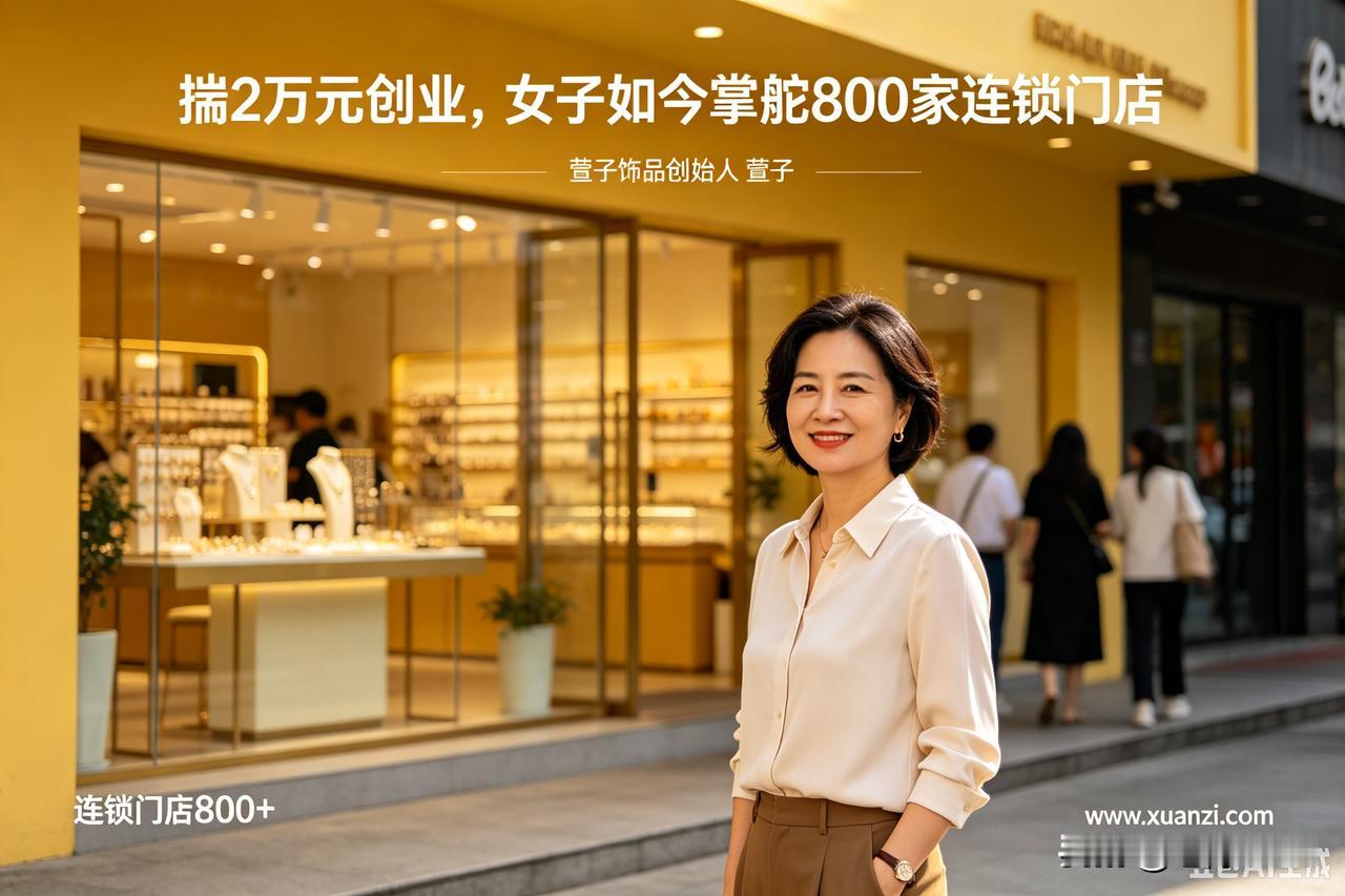 📖创业故事：揣2万元创业，郑萍掌舵萱子800家连锁门店
 
2003年，创始人