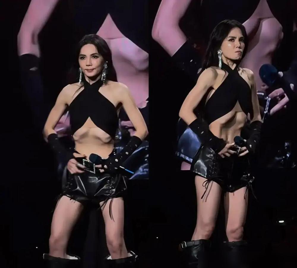 演唱会上的陈嘉桦真豁出去了！这哪是表演，简直是在玩命展示“缩腹功”，那根根分明的