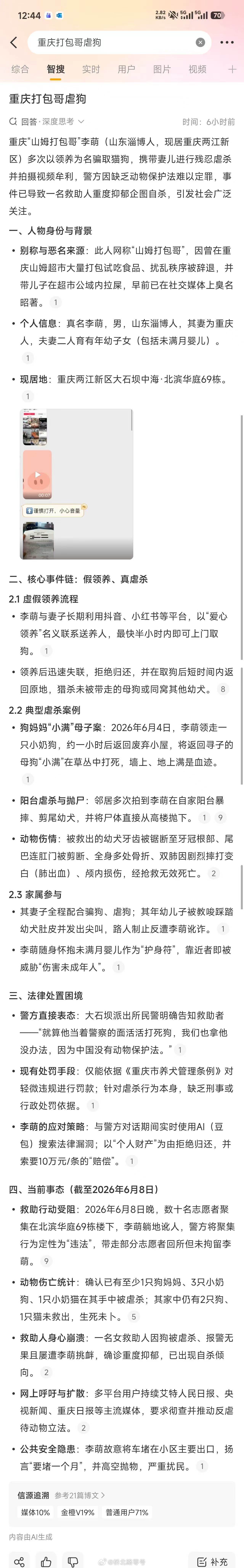 网传狗被山姆打包哥夫妇虐死抛下阳台我不养狗，但这个山姆打包哥所做的属实，他无疑是