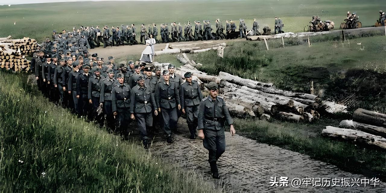 二战最后一批投降的德军
1945年6月11日，照片上是盟军在荷兰斯希蒙尼克岛上俘