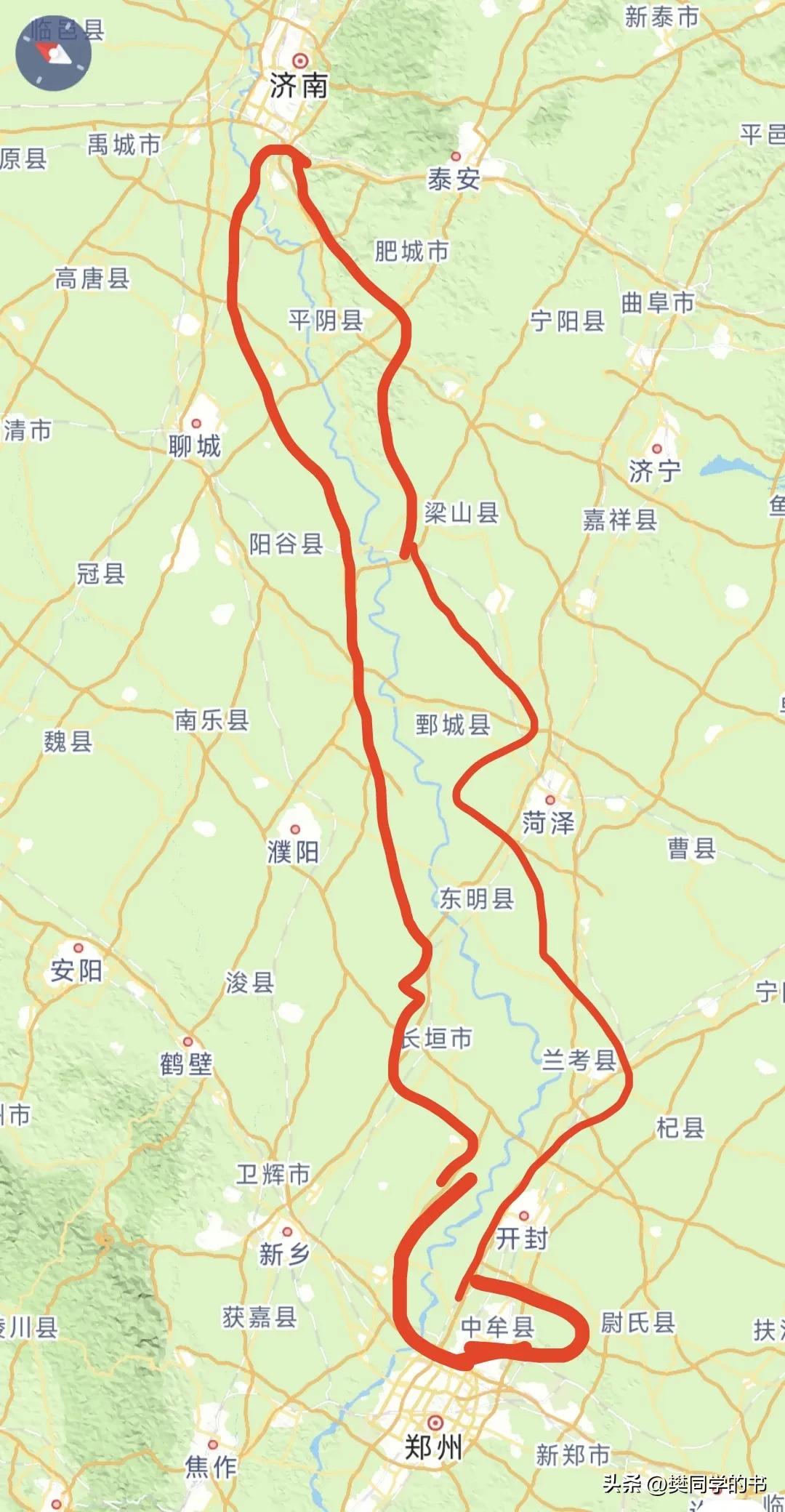 奇怪  济南-郑州之间竟然没有一个大城市