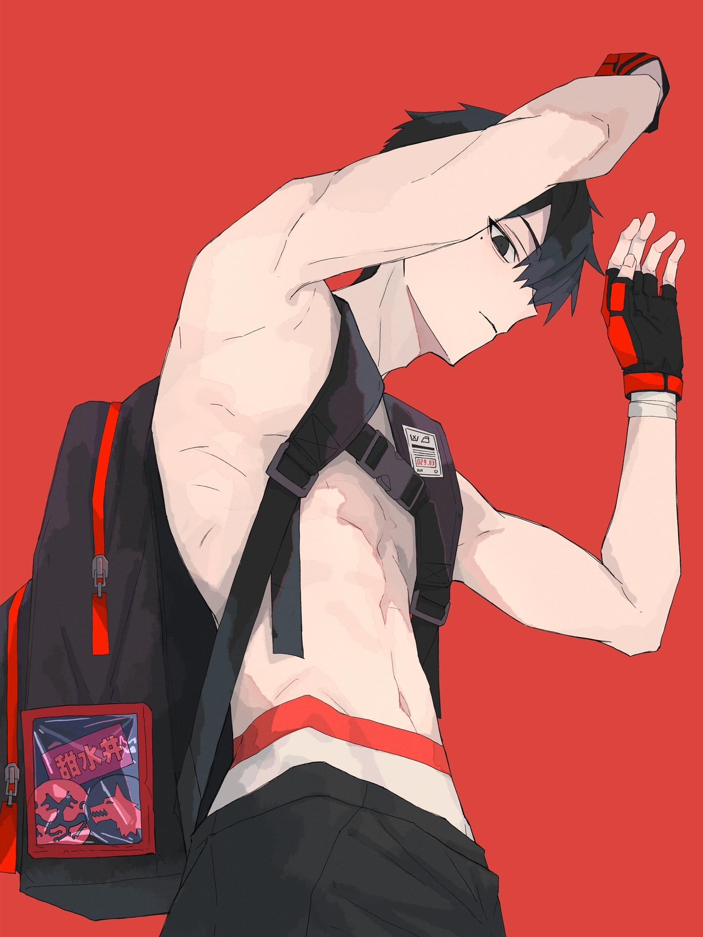 走，甜水井。今天画男孩子👦
