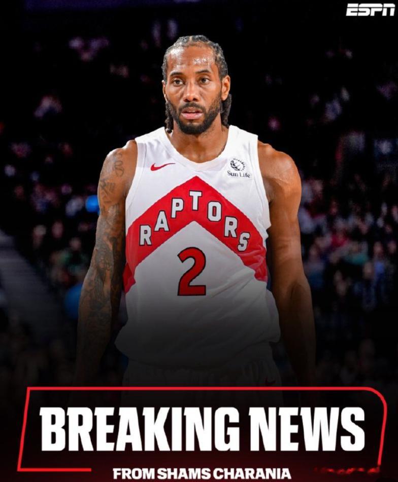 NBA交易 SHAMS说莱纳德基本要回猛龙了。如此，等于猛龙将英格拉姆升级成了莱