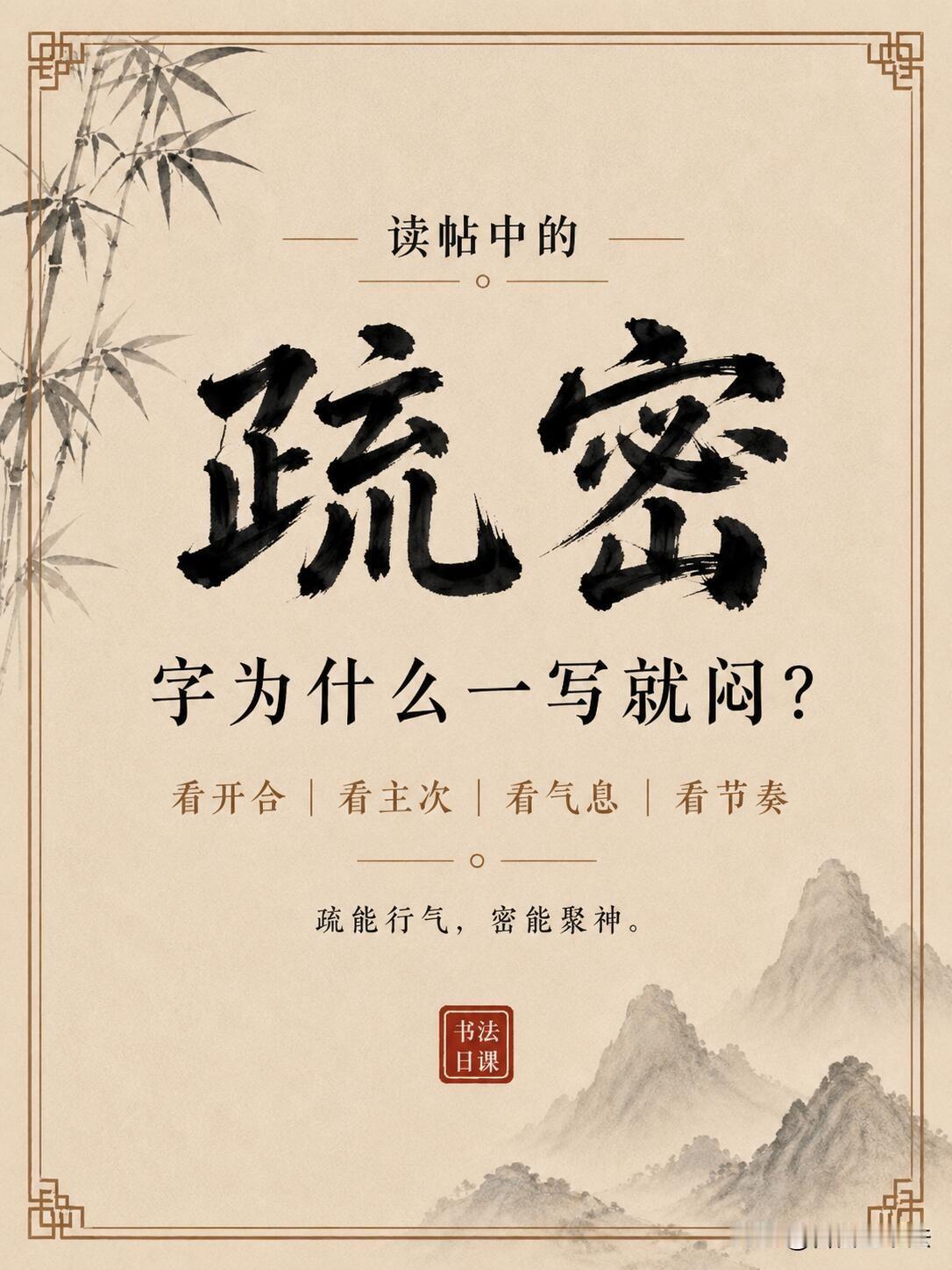 字写得呆板发闷？多半是不懂疏密
 
很多人练字笔画临摹很像，写出来的字却死板沉闷