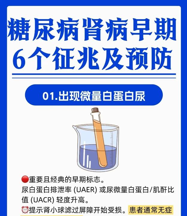 糖尿病肾病早期六大征兆，兼顾高血脂做好预防