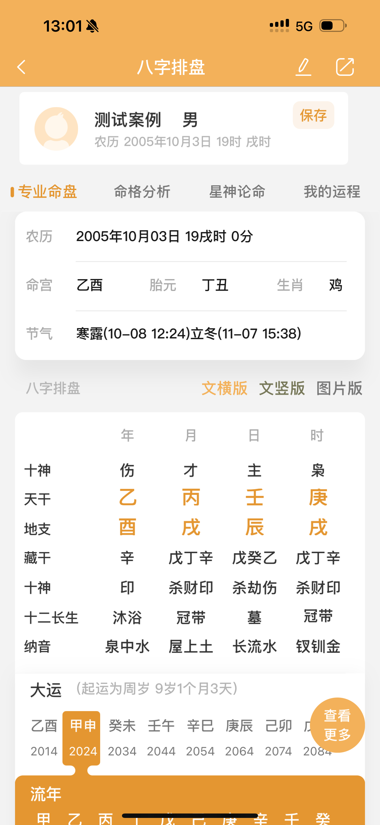 年上伤官父母不全。父母一离一合皆因财坐印地，这个人父母离异！ 
