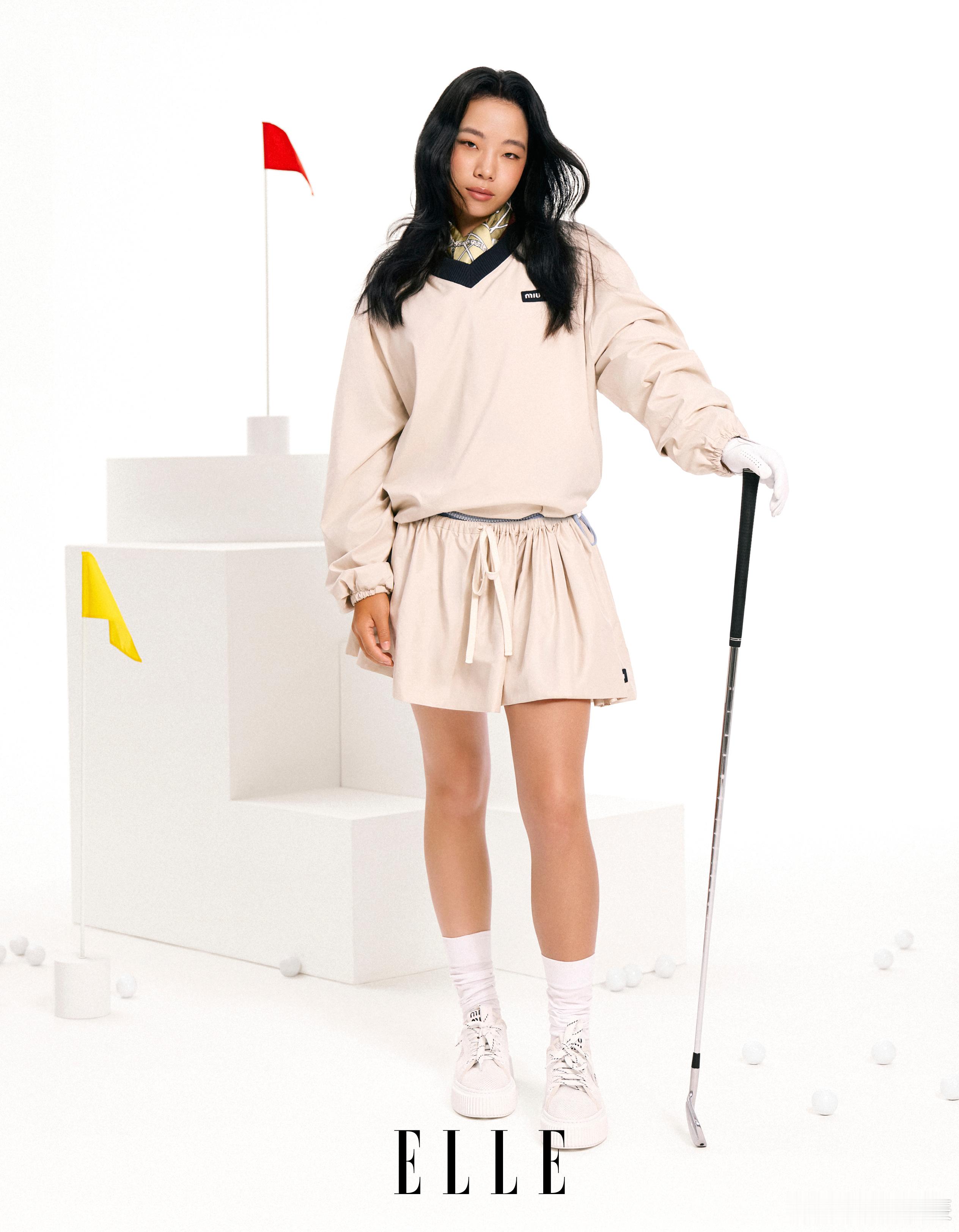 刘宇婕 ELLE 大片ELLEWonderWomen当高尔夫的优雅与时尚的先锋相