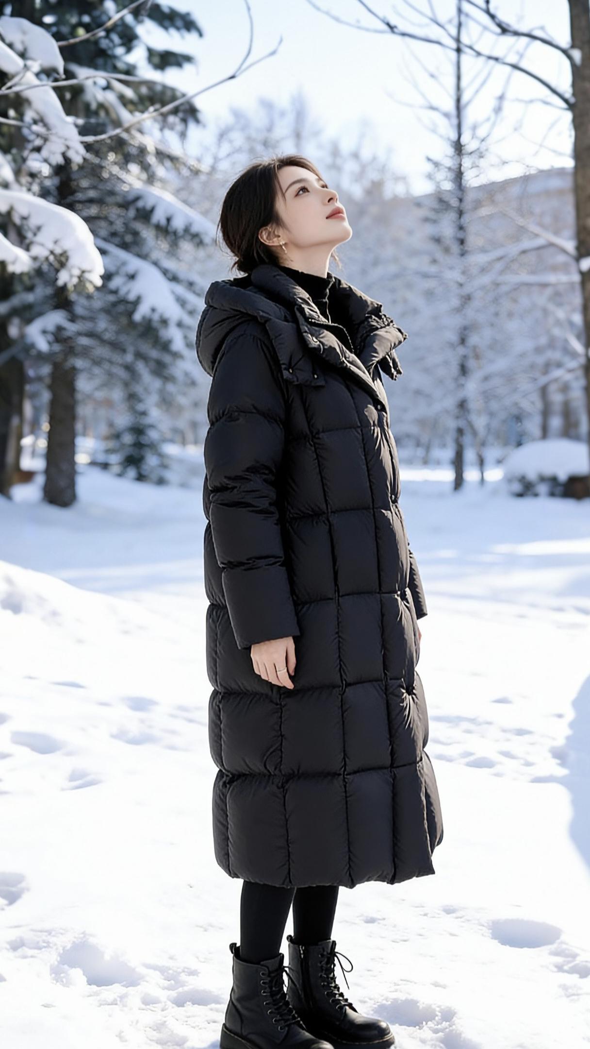 保暖穿搭 爱了爱了 高端大气 羽绒服女装穿搭