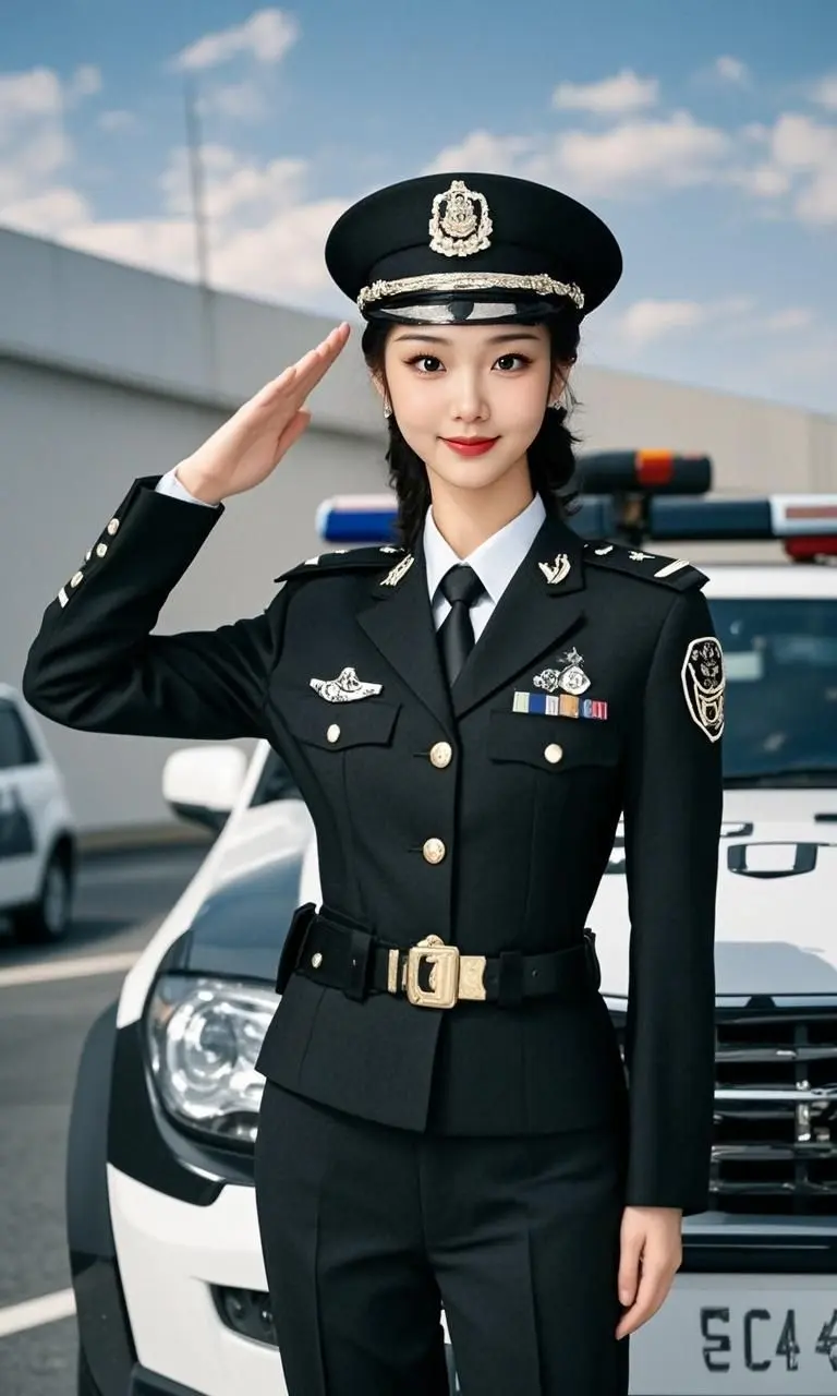 AI坚毅警魂像