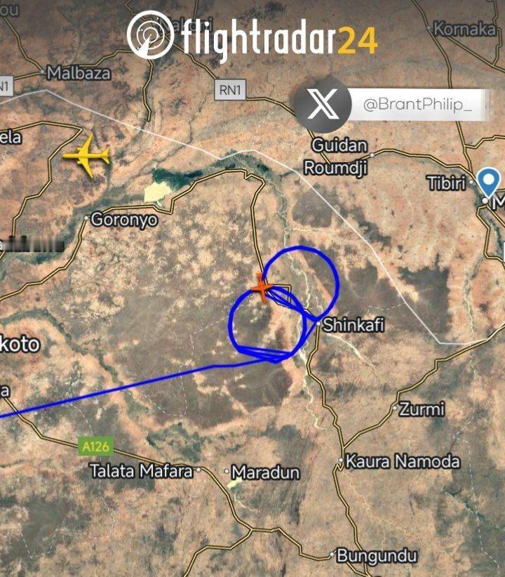 美军飞机今天继续在尼日利亚东北部地区进行情报飞行。 ​​​