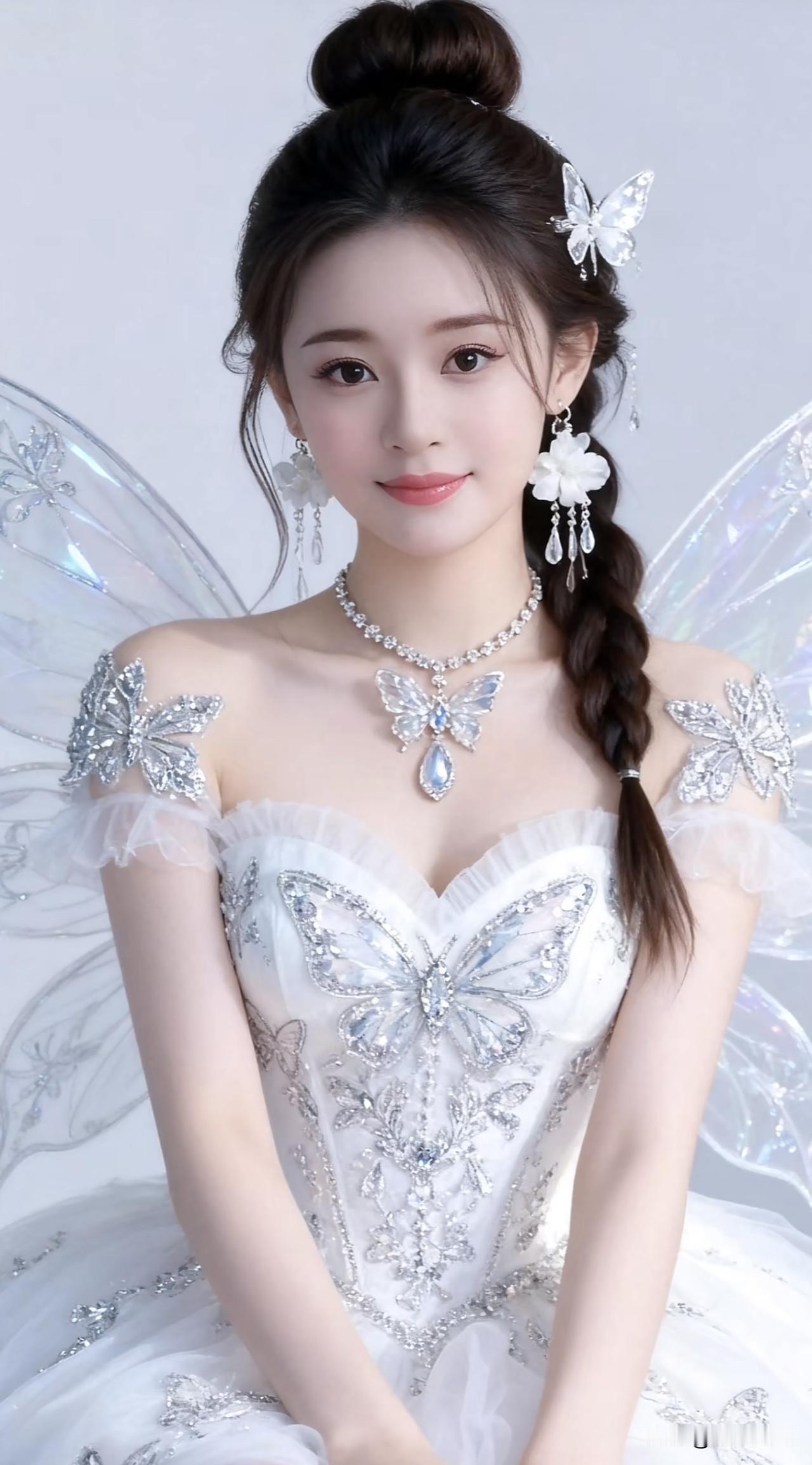 梦幻蝴蝶公主裙，仙气飘飘，美得令人窒息！🦋✨粉纱公主裙 紫蝶公主 紫蝶公主 蓝