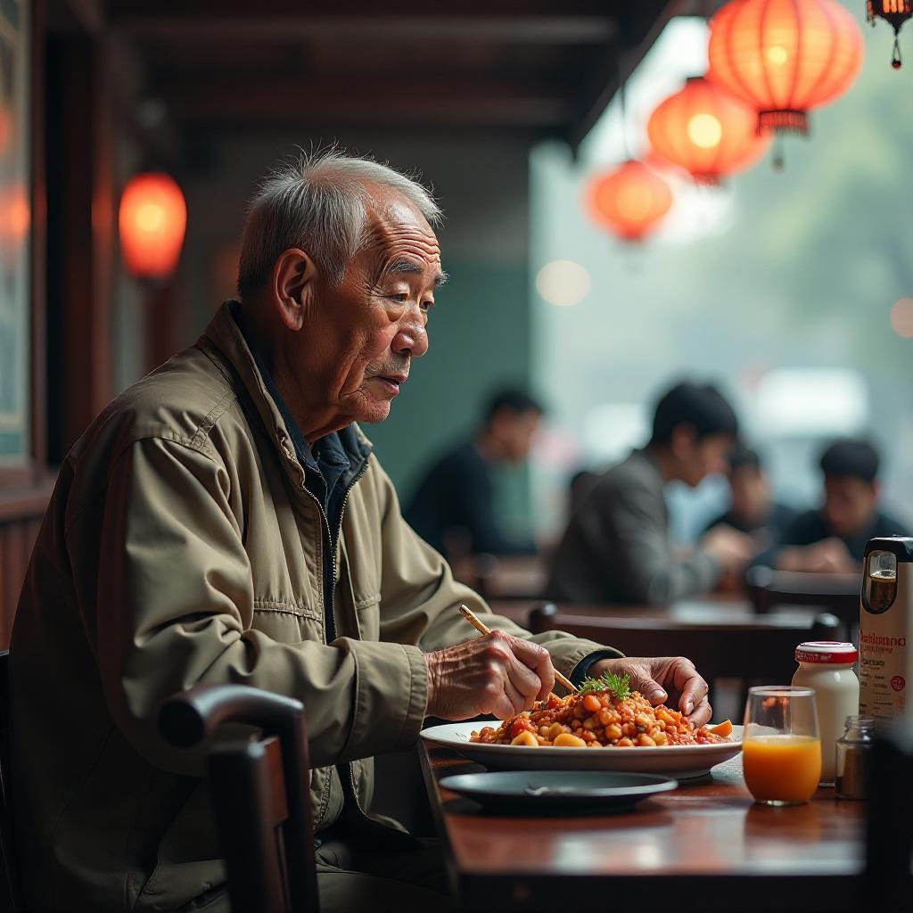 “眼泪止不住了！”云南昭通，老人在医院看完病没钱吃饭，带一盒冷饭进饭店，红着脸跟