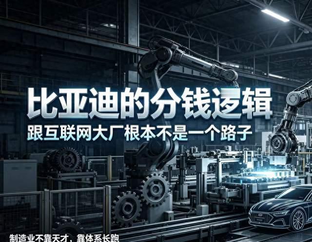 年入八千亿的比亚迪，分钱逻辑，跟互联网大厂根本不是一个路子