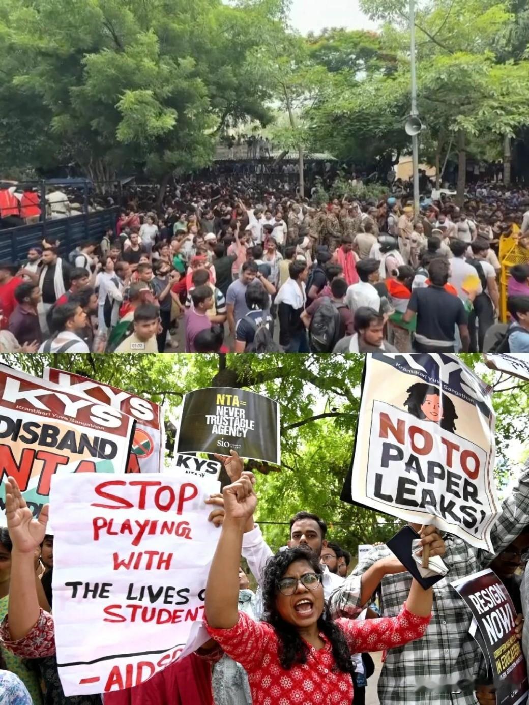【印度🇮🇳造假王国】
近日，印度爆发了大规模游行，愈演愈烈。缘由是全国医学本