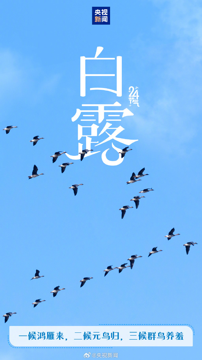 【#今日16时51分白露#，#清如水明如镜的秋天来了#】“露从今夜白，月是故乡明