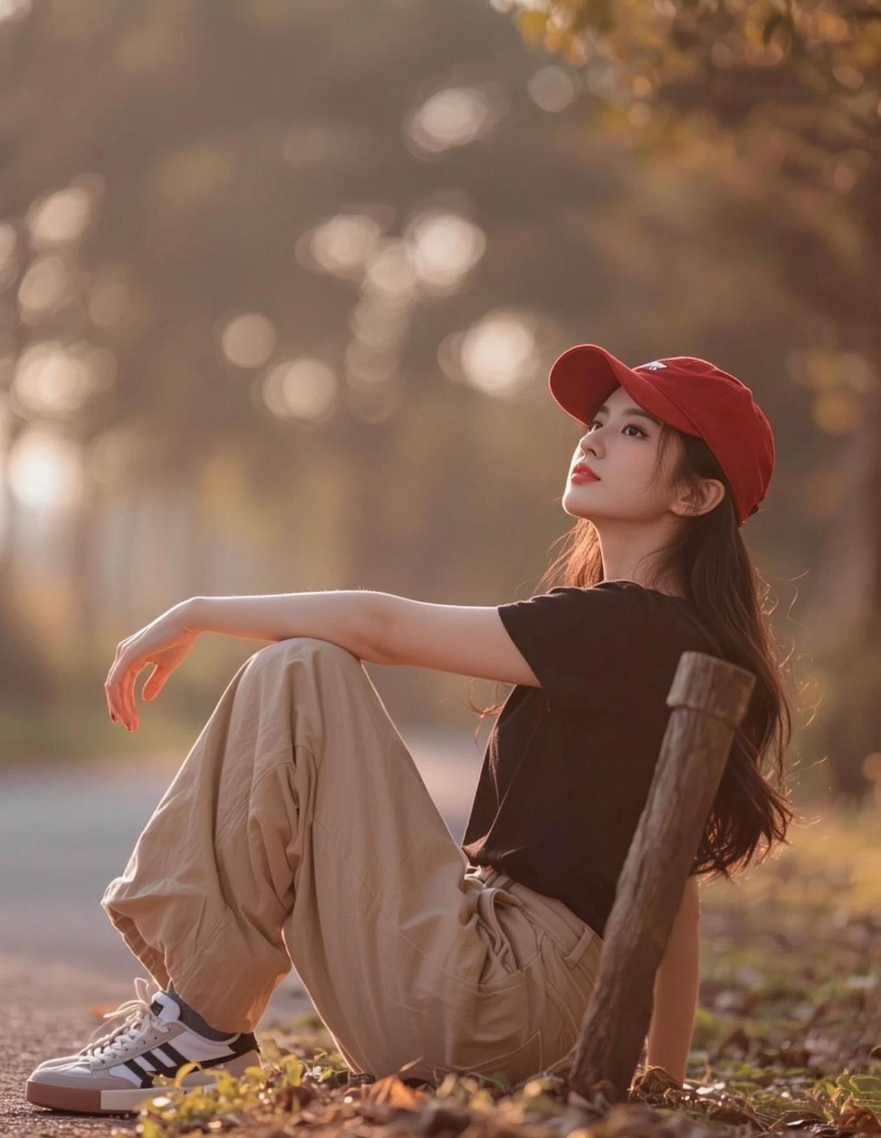 就是这款帽子，男朋友送我的AI逆光生活照 随变ai随便玩 做自己喜欢的 做最酷的