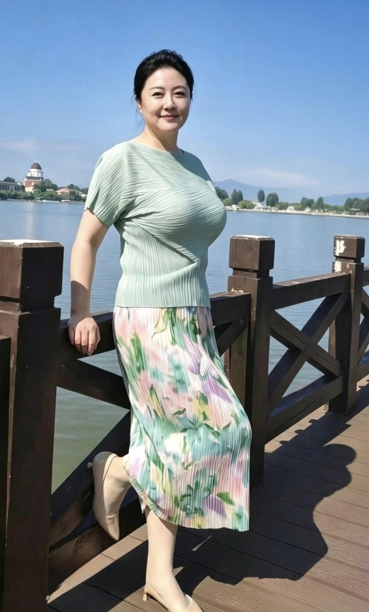 我在南方打过仗，
火线光荣入的党。
巾帼从不让须眉，
…………………………
请你