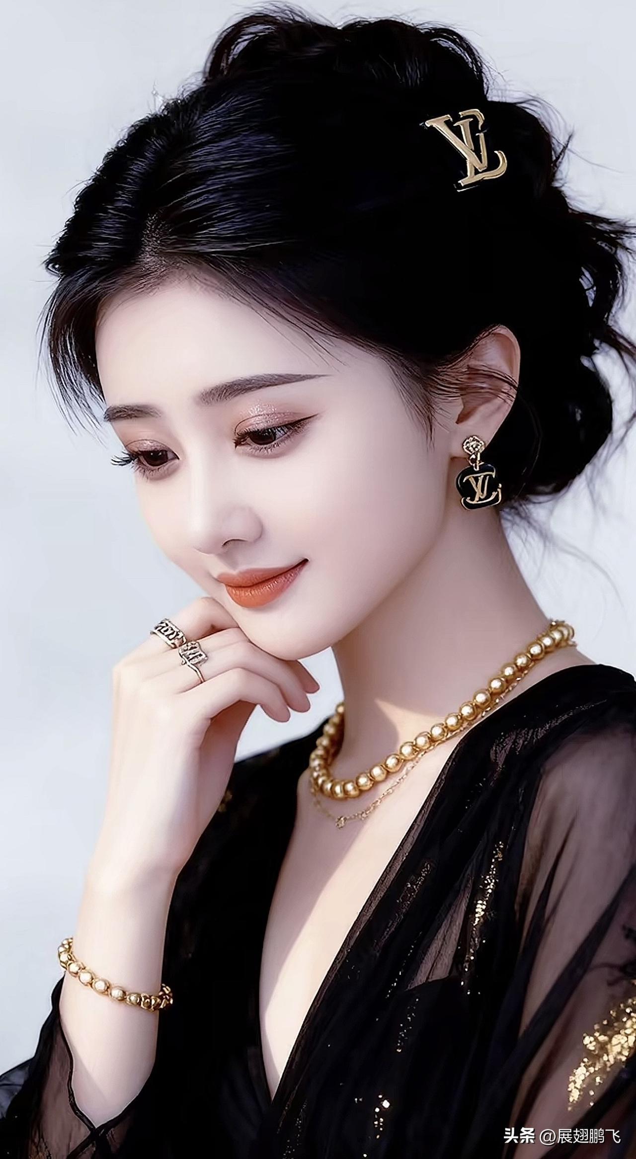 优雅黑纱裙，闪耀珠宝配，气质女神范儿高级质感黑裙 抹胸黑裙照 紫色蕾丝礼服 抹胸