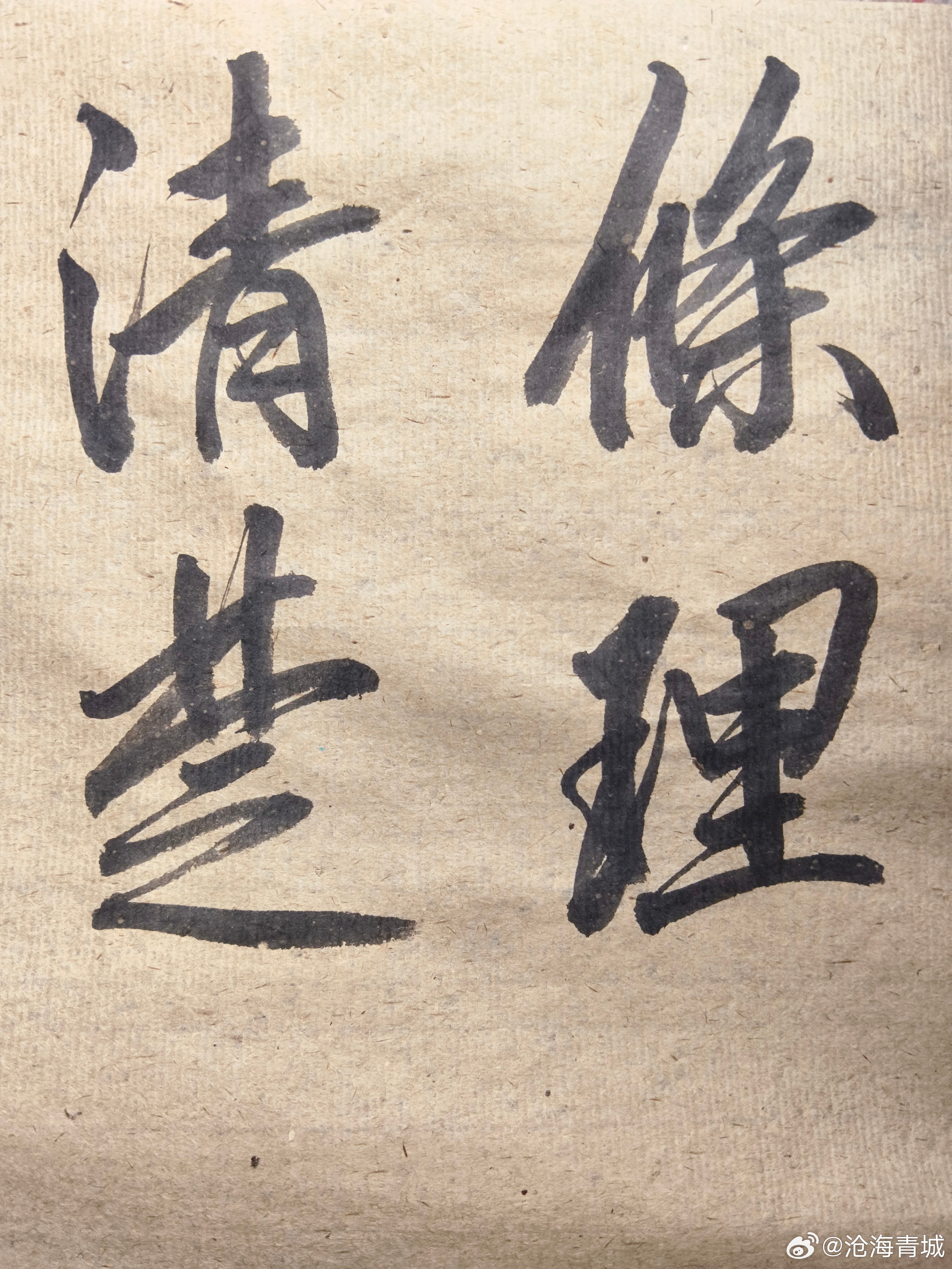 一起练字[超话] 处于不同的高度，就有不同的眼界 ​​​