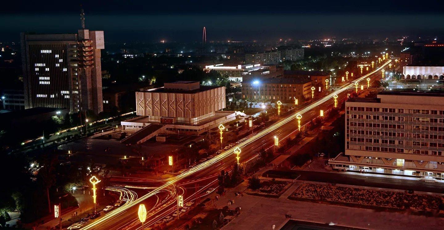 1976年苏维埃乌兹别克斯坦首府塔什干的列宁大道历史影像 ​​​