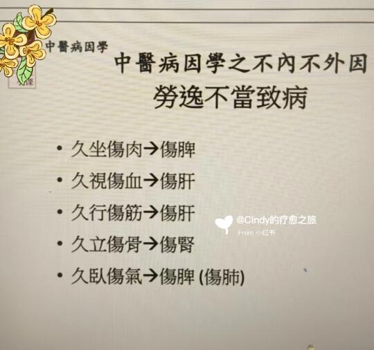 中醫病因学：勞逸不當致病，说得真有道理