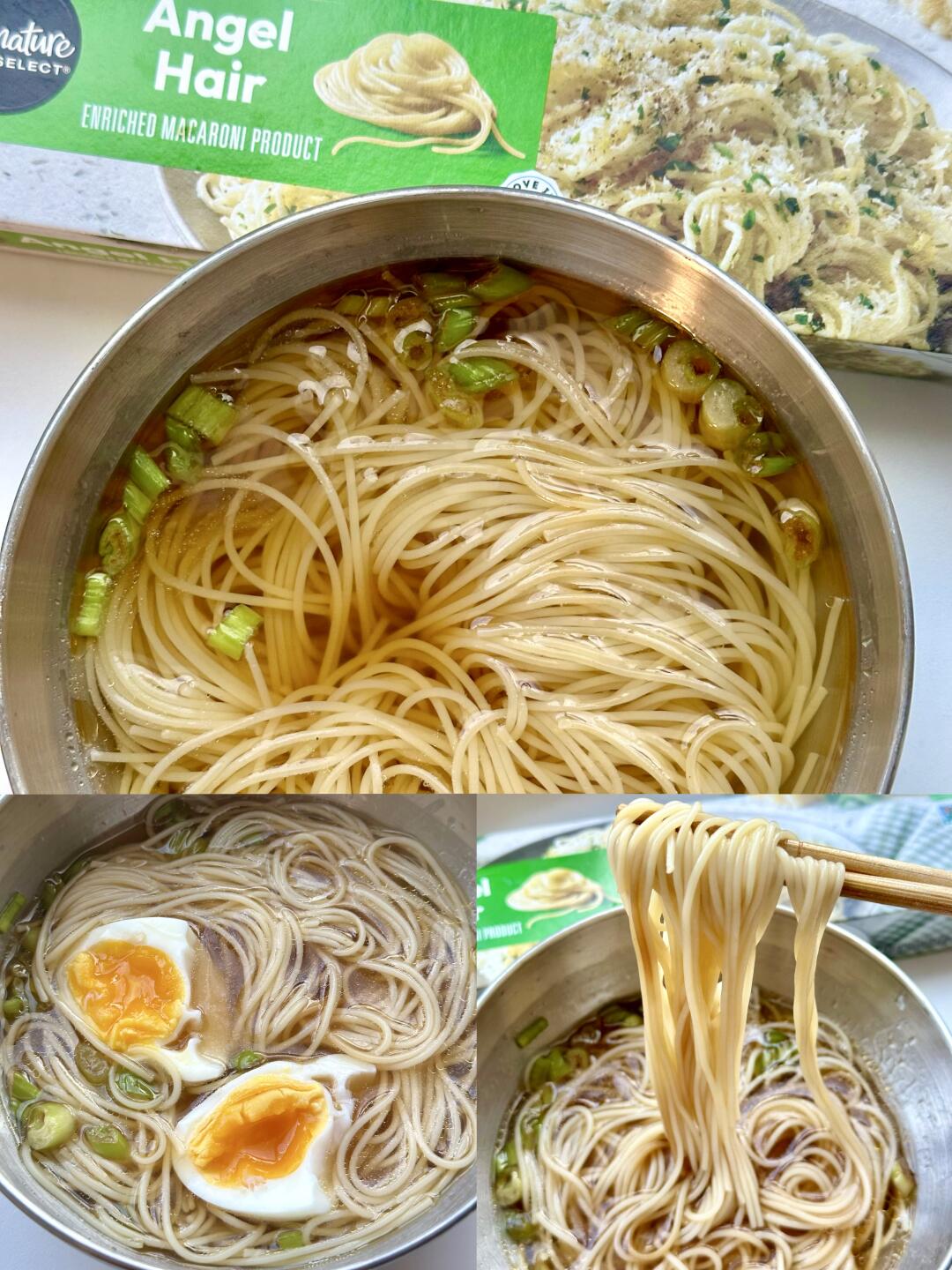 意大利天使面神还原阳春面🍜留子做饭邪修🉑