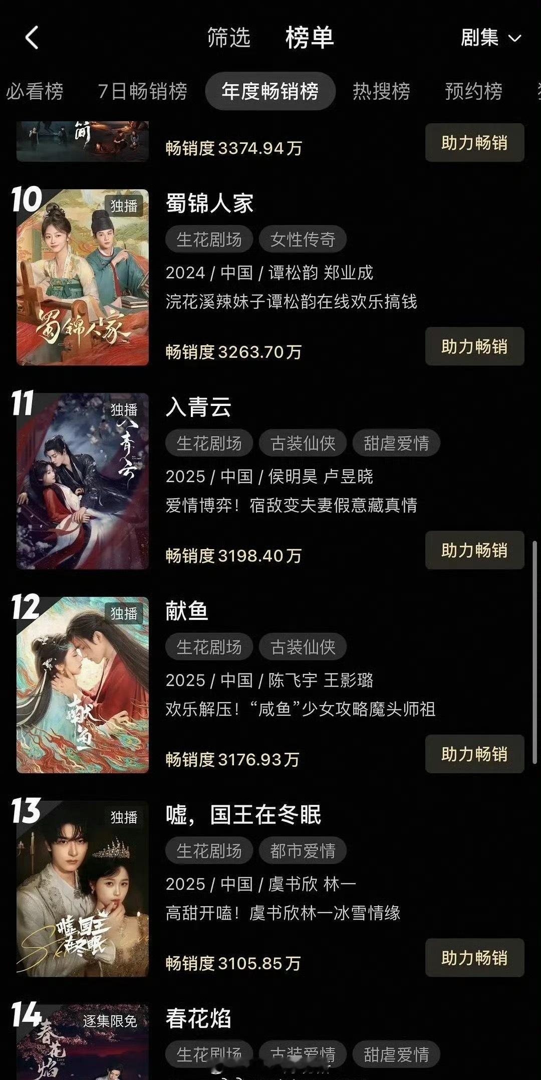 侯明昊入青云年榜11了，优酷还为SVIP会员推荐官侯明昊包下了10城大屏 ​​​