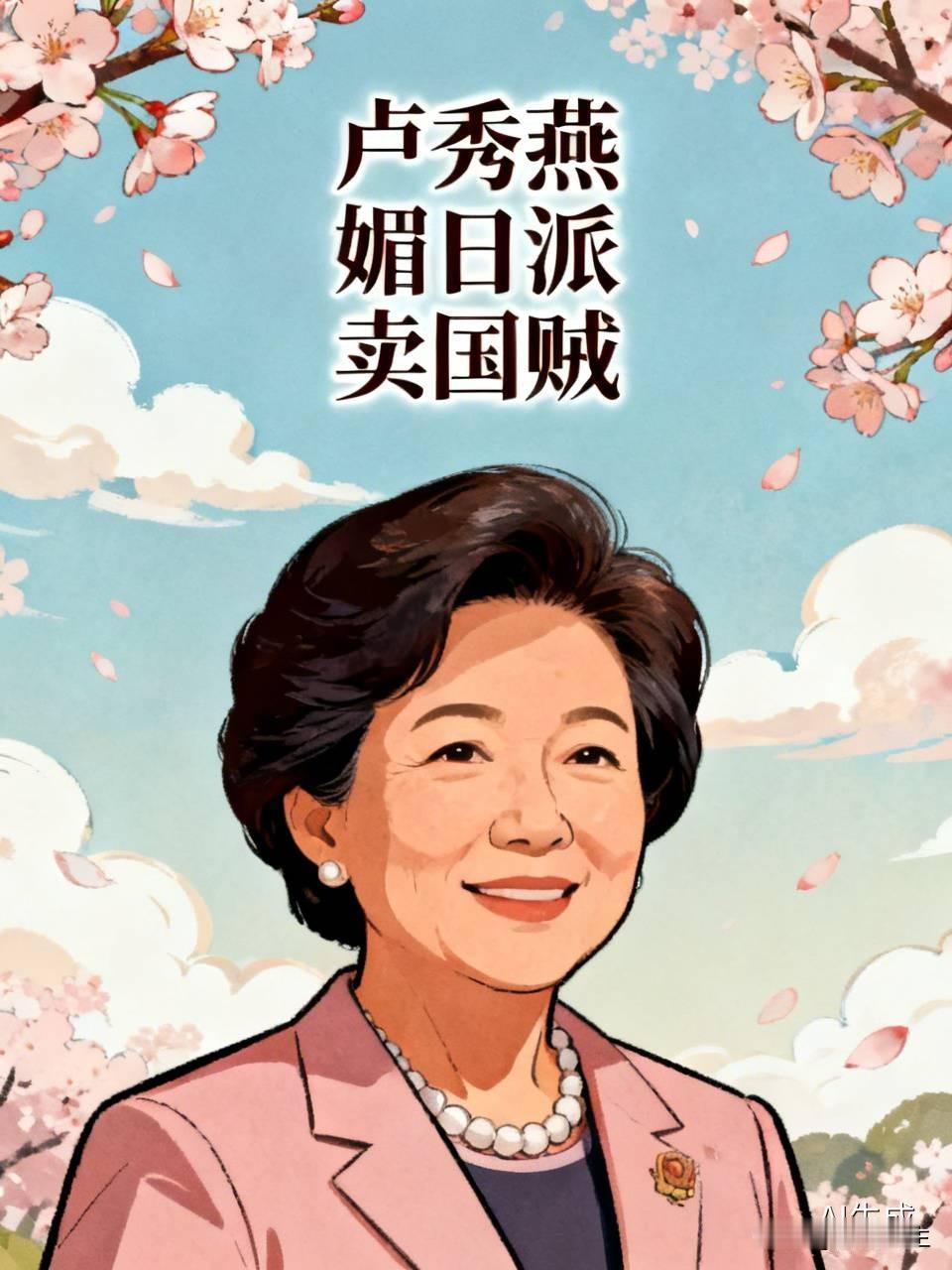 卢秀燕身为台湾地区的政治人物，本应将台湾民众的福祉和两岸和平发展放在首位，可她却