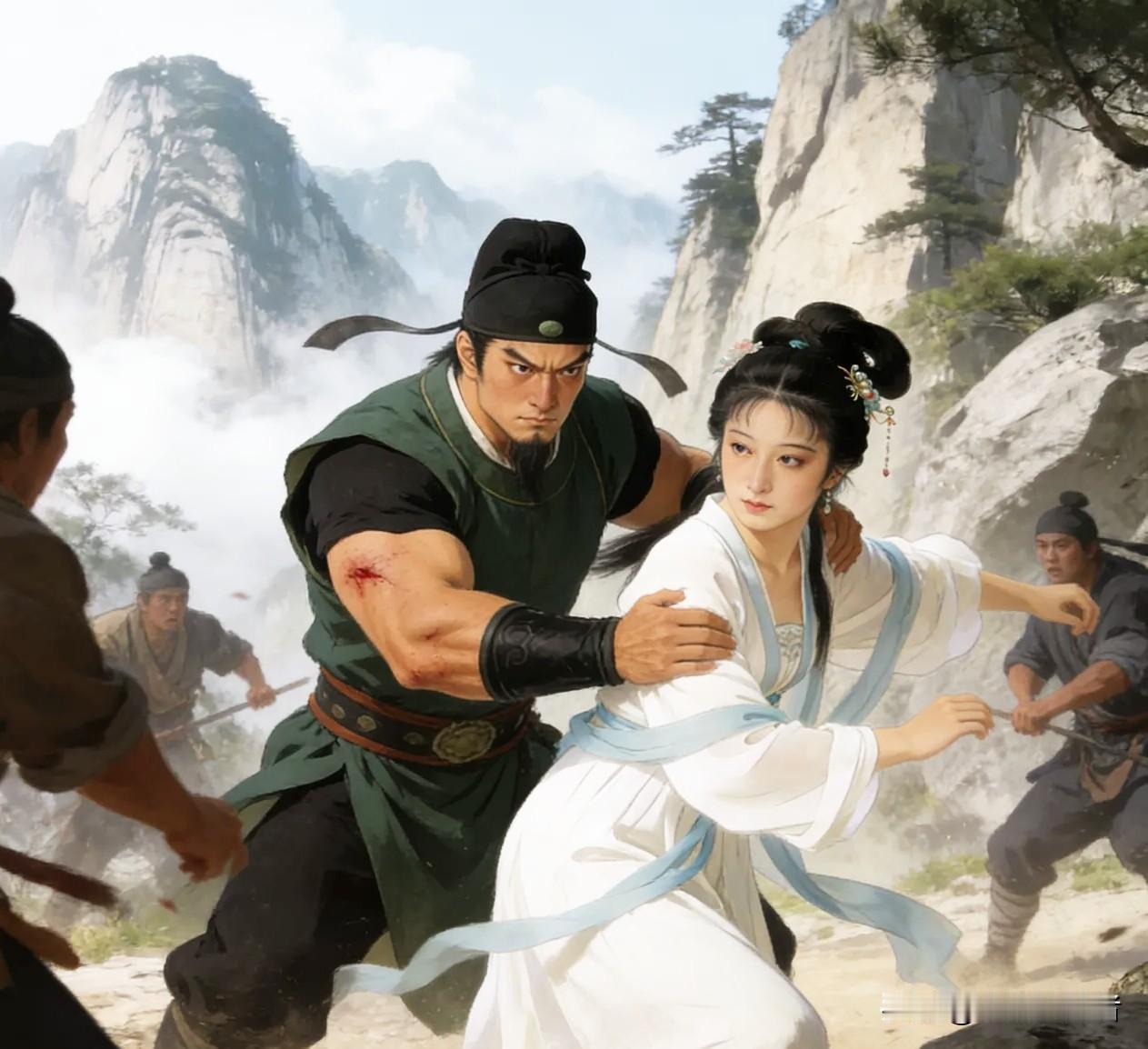 里面关着一名绝色美女，大吃一惊的连忙跑去问在此出家的叔父怎么回事？叔父摇头叹道：