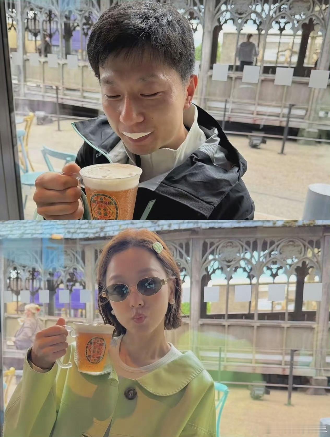 马龙夏露晒伦敦同款情侣照让我们为有责任，有担当，在国乒最需要的时侯，自费飞往伦敦