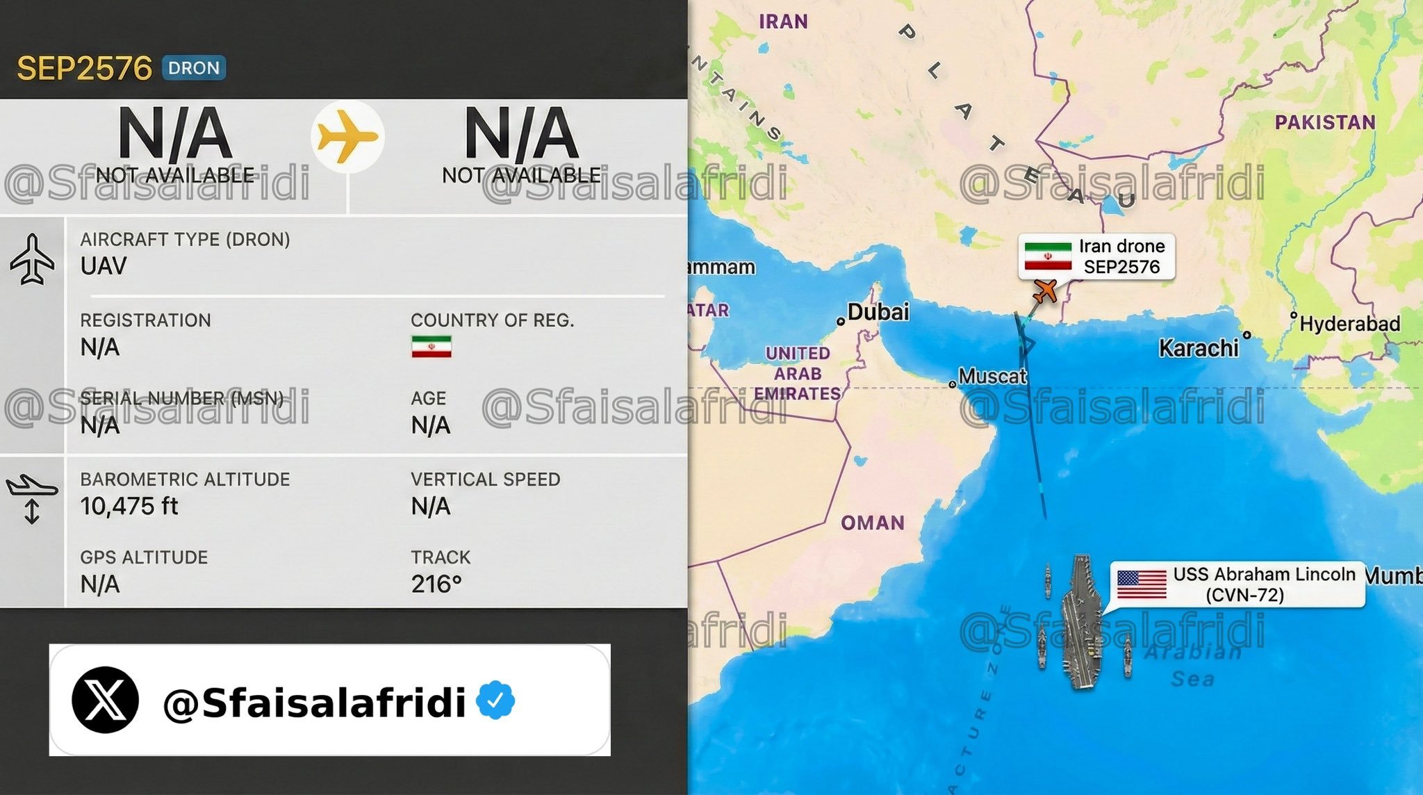 🔻USN称林肯号航母打击群的F35C战机击落1架试图靠近航母打击群的伊朗侦查无