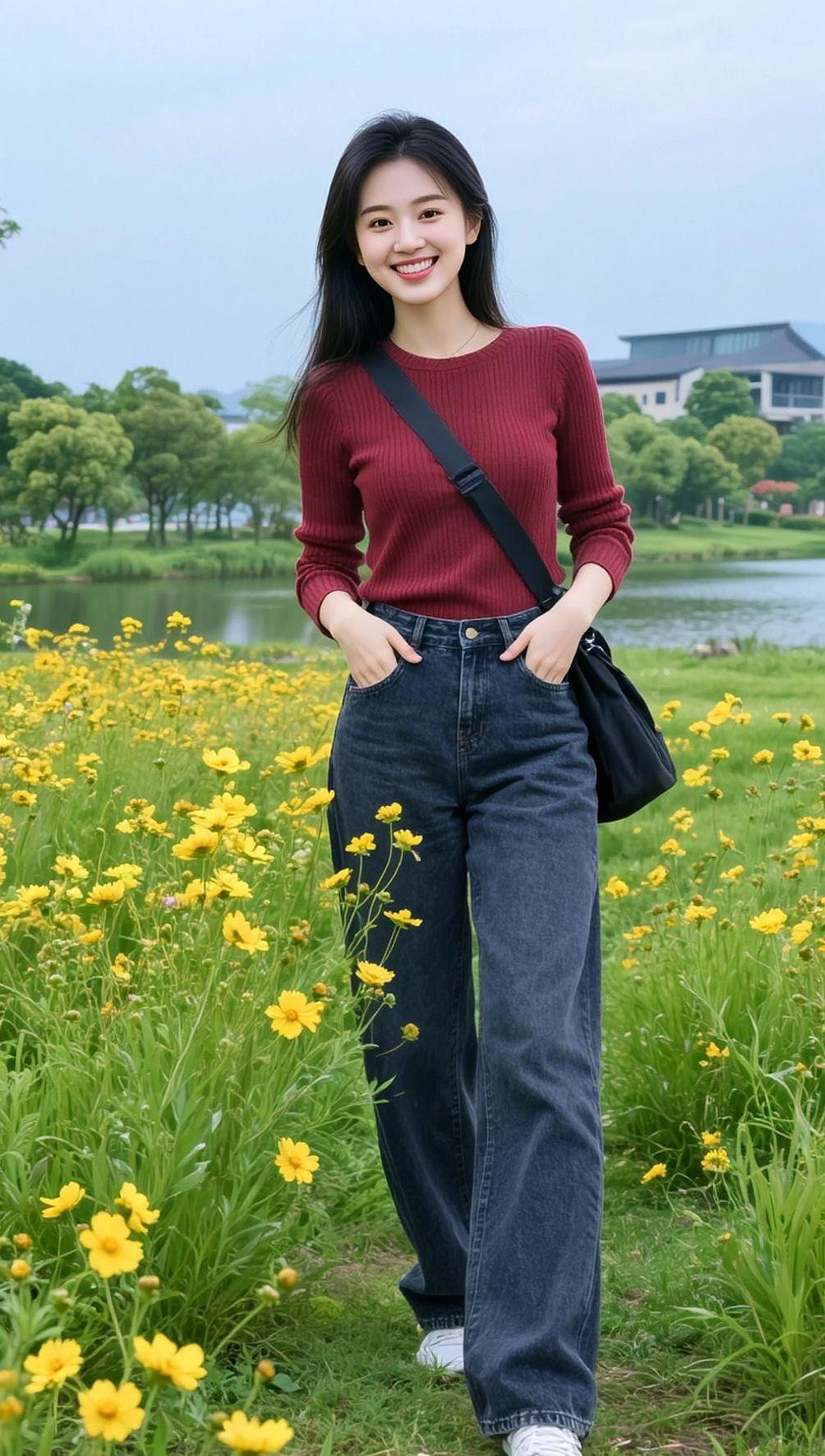 AI田园清新写真 抖音ai创作 高颜值