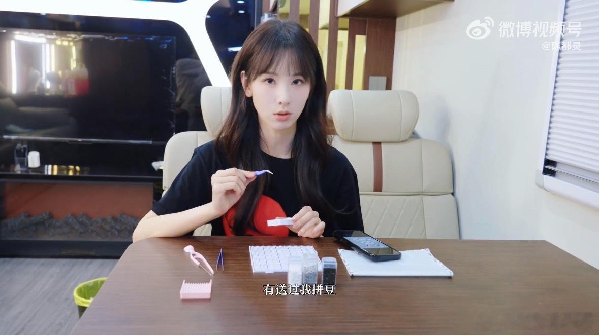 陈都灵拼的雷霆凶兔陈都灵的拼豆vlog 可爱 的嘟嘟陈都灵