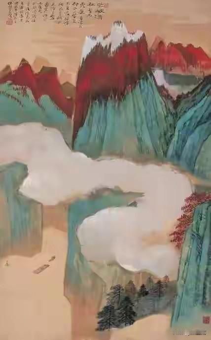 何海霞（1908 - 1998）生于北京，绘画之路颇具传奇。10岁失学后在古玩铺